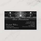 Carte De Visite Noble bijoux bracelet noir et blanc avec logo (Dos)