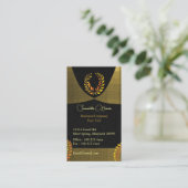 Carte De Visite Noble Laurel Wreath Professional (Debout devant)