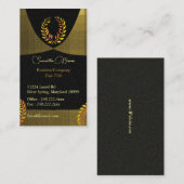 Carte De Visite Noble Laurel Wreath Professional (Devant / Derrière)