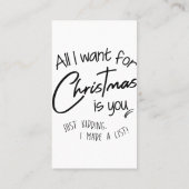 Carte De Visite Noël (Dos)