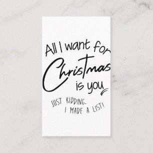 Carte De Visite Noël