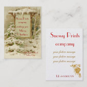 Carte De Visite Noël 1902 de cru (Devant / Derrière)