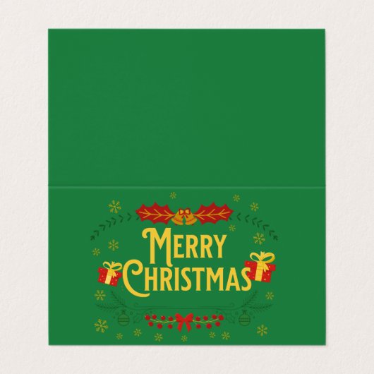 Carte De Visite Noël approche (Extérieur déplié)