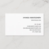 Carte De Visite Noël classique de Jolly Santa Claus (Dos)