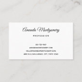 Carte De Visite Noël classique de Jolly Santa Claus (Dos)