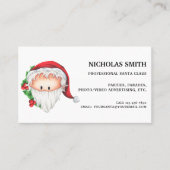 Carte De Visite Noël du saint saint Noël du père Noël (Devant)