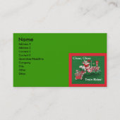 Carte De Visite Noël du train Santa Claus (Devant)