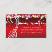 Carte De Visite Noël, Entreprise de décoration professionnelle (Devant)