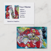 CARTE DE VISITE NOËL N LETTRE / SANTA CLAUS AVEC SAX (Devant / Derrière)