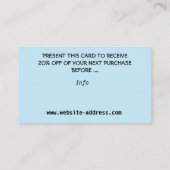 Carte De Visite Noël, nouvel an, rat (Dos)