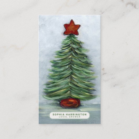 Carte De Visite Noël personnalisé QR Code Vacances numérisées (Devant)