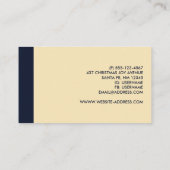 Carte De Visite Noël Souhaite Mignonne Enfant & Kitty Chat Noël (Dos)