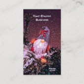 Carte De Visite Noël Vacances Parties scintillant neige mignonne G (Devant)