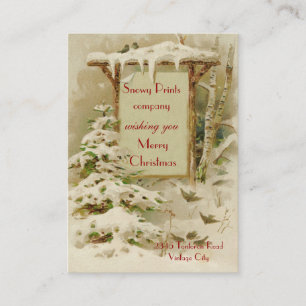 Carte De Visite Noël Vintage 1902