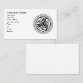 Carte De Visite Noeud celtique avec des chiens (Devant / Derrière)