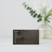 Carte De Visite Noeud en bois (Debout devant)