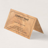 Carte De Visite Noeud en bois Brown (Dos)