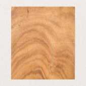 Carte De Visite Noeud en bois Brown (Intérieur déplié)