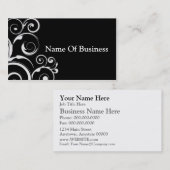 Carte de visite noir (Devant / Derrière)