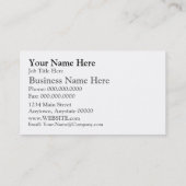 Carte de visite noir (Dos)