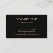 Carte de visite noir (Dos)