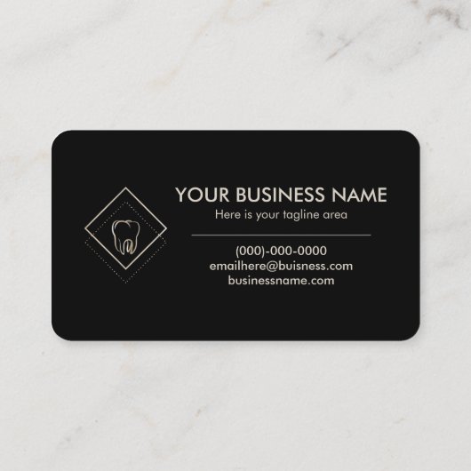 Carte de visite noir (Dos)