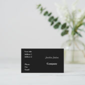Carte De Visite Noir (Debout devant)