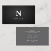 Carte De Visite Noir (Devant / Derrière)