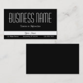 Carte de visite noir (Devant / Derrière)
