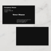 Carte De Visite noir (Devant / Derrière)
