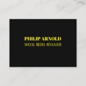 Carte de visite noir (Devant)