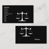 Carte De Visite Noir (Devant / Derrière)