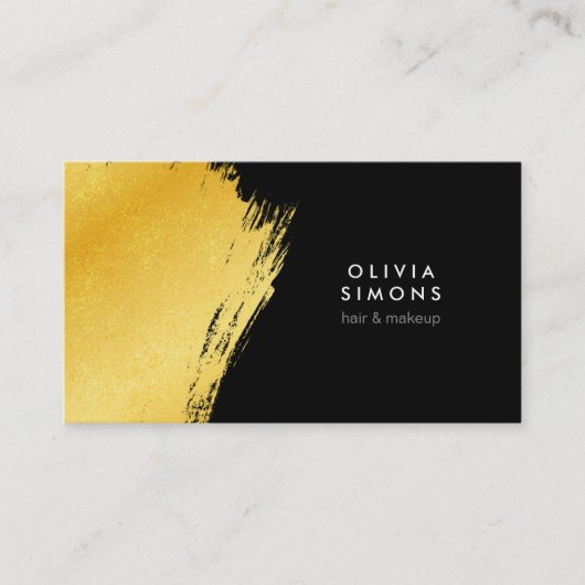 Carte de visite noir (Devant)