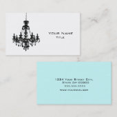 Carte de visite noir 1 de lustre (Devant / Derrière)