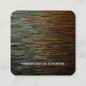 Carte de visite noir Abstrait Dramatique moderne (Devant)