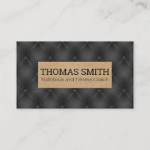 Carte De Visite Noir ajouté | Texture Brown (Devant)