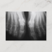 Carte De Visite Noir animal et blanc squelettiques humains de (Dos)