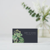 CARTE DE VISITE NOIR BERRY LEAFY FOLIAGE LE SITE WEB DU MARIAGE VE (Debout devant)