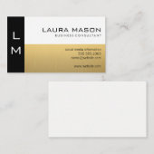 Carte De Visite Noir blanc (Devant / Derrière)