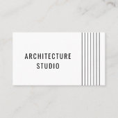 Carte De Visite Noir blanc architecte professionnel moderne (Devant)