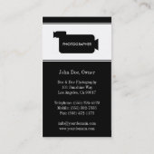 Carte De Visite Noir/blanc de photographie de cinéaste de (Dos)