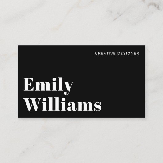 Carte De Visite Noir & Blanc Élégant Moderne Minimal | Code QR (Devant)