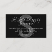 Carte De Visite Noir Blanc Led Lumière Thérapie Après-Soins (Devant)