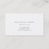 Carte De Visite Noir Blanc Minimalisme Professionnel Or Abstrait (Dos)