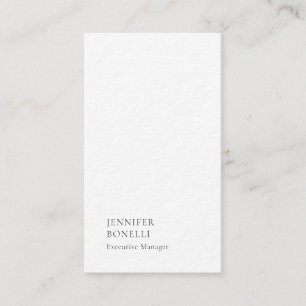 Carte De Visite Noir blanc minimaliste moderne épuré luxe tendance