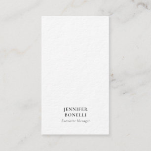 Carte De Visite Noir blanc minimaliste moderne épuré luxe tendance