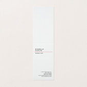 Carte De Visite Noir & Blanc Moderne Professionnel Exclusif (Extérieur déplié)