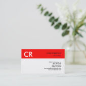 Carte de visite noir blanc noir (Debout devant)