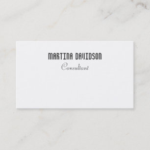 Carte De Visite Noir blanc unique Creative Professional