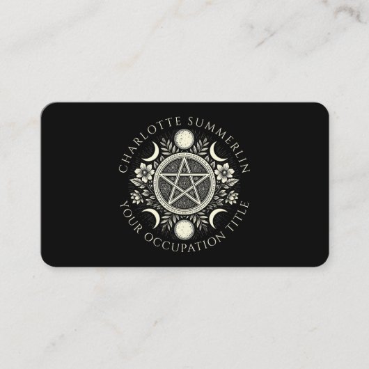 Carte De Visite Noir céleste (Devant)